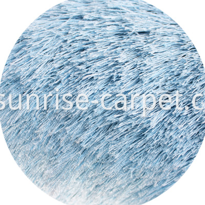 Polyester Shaggy Rug Blue Color